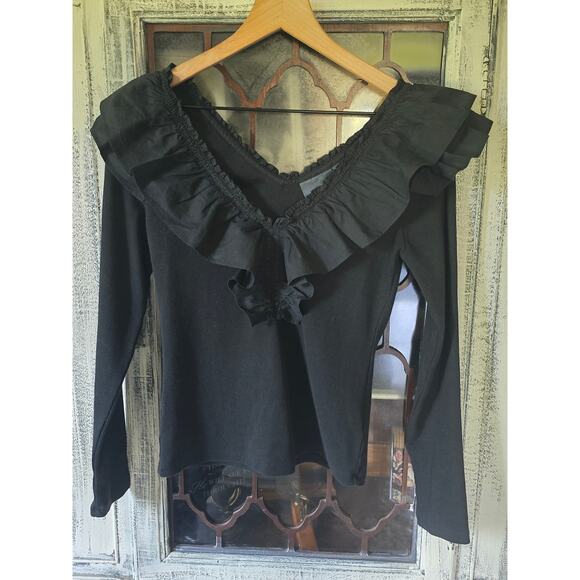 Anthropologie Maeve Long Sleeve Ruffled Top - New - Small - Picture 5 of 5